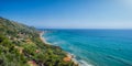 Beautiful coastal landscape at the Cilentan Coast, Campania, Italy Royalty Free Stock Photo