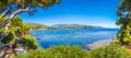 Beautiful coastal landscape at the Cilentan Coast, Campania, southern Italy Royalty Free Stock Photo