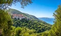 Beautiful coastal landscape at the Cilentan Coast, Campania, southern Italy Royalty Free Stock Photo