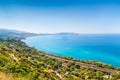 Beautiful coastal landscape at the Cilentan Coast, province of Salerno, Campania, southern Italy Royalty Free Stock Photo