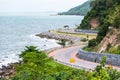 Beautiful Coastal Road with Mountain sea beach landscape in Chan Royalty Free Stock Photo