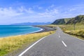 Beautiful coastal road by a sea shore Royalty Free Stock Photo