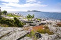 Beautiful coastal and sea view, Gulf of Finland, Suvisaaristo area Royalty Free Stock Photo