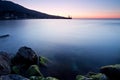 Beautiful coastal sunrise over black sea Royalty Free Stock Photo