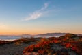 A beautiful coastal sunset at Ocean Beach, San Francisco Royalty Free Stock Photo