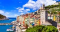 Beautiful coastal town Portovenere,Cinque Terre,Italy Royalty Free Stock Photo