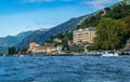 Beautiful coastline along Lake Como Italy