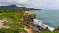 Beautiful coastline along Mahaulepu Heritage Trail in Kauai Island