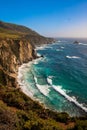 Beautiful Coastline along the Pacific in Big Sur,California Royalty Free Stock Photo