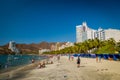 Beautiful coastline beach view of Santa Marta Royalty Free Stock Photo