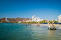 Beautiful coastline beach view of Santa Marta Royalty Free Stock Photo