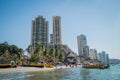 Beautiful coastline beach view of Santa Marta Royalty Free Stock Photo