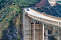 Beautiful coastline of Big Sur, California. Bixby bridge Royalty Free Stock Photo