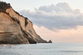 Beautiful coastline with cliffs in Corfu