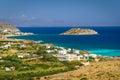 Beautiful coastline of Crete with blue lagoon, Greece Royalty Free Stock Photo