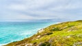 The beautiful Coastline of False Bay along Baden Powell Drive between Macassar and Muizenberg near Cape Town