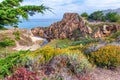 Beautiful coastline landscape of Big Sur, California in summer s Royalty Free Stock Photo