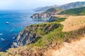 Beautiful coastline landscape of Big Sur, California in summer s Royalty Free Stock Photo