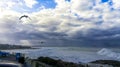 Mossel Bay coastline on the Garden Route with an incoming storm on the horizon