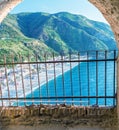 Beautiful coastline of Scilla from Castello Ruffo, Calabria