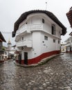 beautiful cobbled streets of the magic town of Cuetzalan in Mexico