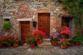 Happy home entrance in Italy