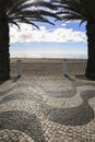 Beautiful cobblestone Promenade at Praia da Luz, Algarve