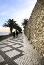 Beautiful cobblestone Promenade at Praia da Luz, Algarve