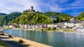 Beautiful Cochem town- Germany. Romantic Rhein river cruises. Royalty Free Stock Photo