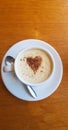 A beautiful coffee with a heart