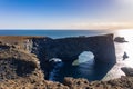 Beautiful and cold day in Dyrholaey peninsula in Iceland