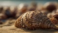 A beautiful collection of seashells, souvenirs from tropical vacations generated by AI