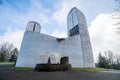 Beautiful Colline Notre-Dame du Haut, Our Lady of the Heights in Ronchamp