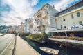 Beautiful colofrul wooden buildings in Arnavutkoy area