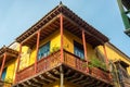 Beautiful Colonial Balcony in Cartagena Royalty Free Stock Photo