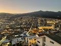 Panoramic View Quito Old Town Ecuador