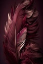 Beautiful color feathers on dark background, feather background, feather wallpaper