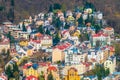 Aerial view of Karlovy Vary, Czech Republic Royalty Free Stock Photo