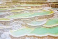 The beautiful color of water in calcified landscape in Baishui Platform