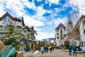 Beautiful Colorado mountain town in winter. Royalty Free Stock Photo