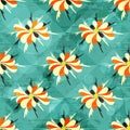 Beautiful colored abstract flowers seamless pattern Royalty Free Stock Photo