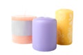 Beautiful colored bright candles