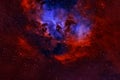 Beautiful colored galaxy in deep space. Elements of this image were furnished by NASA Royalty Free Stock Photo