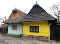 Beautiful colored houses in vlkolinec village