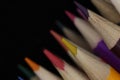 Beautiful colored pencils to draw wood coloring Royalty Free Stock Photo