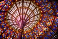 Stained glass ceiling dome in Old Louisiana State Capitol Royalty Free Stock Photo