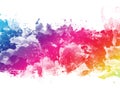 Colorful Abstract Artistic Watercolor Paint Background