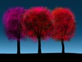 Colorful Abstract Trees Illustration