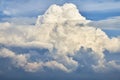 Beautiful colorful aerial photo of clouds in the blue sky Royalty Free Stock Photo