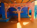 A beautiful colorful arc in a local Nubian house